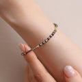 Grey Moonstone beaded bracelet